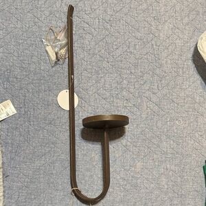 World Market Elegant Brown Candle Wall Sconce